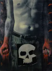 Christopher Zamora, Diptych; Trust and Betrayal, acrylic on canvas