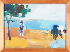 Alex Liros, Two Figures on the Beach