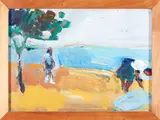 Alex Liros, Two Figures on the Beach