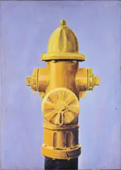 American School, Fire Hydrant, acrylic on canvas