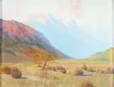 G. Barry Atwater, Mountain Landscape, oil on canvas