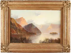 Loch Katrine by F. E. Jamieson, oil on canvas, sold Aug 2023