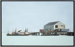 Arthur Morris Cohen, MacMillan Wharf, Provincetown, oil on canvas