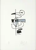 Kurt Vonnegut, Jr., Tralfamadorian, 1956, screenprint on paper