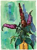 Karl Schmidt-Rottluff, Bodleia vor grünem Grund