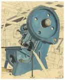 Carl Grossberg, Blaue Stanzmaschine