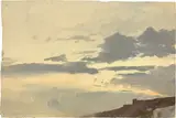 Deutsch, um 1860, Wolkenstudie (beidseitig), Öl auf Papier