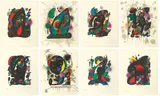 Lithographe IV by Joan Miró, 1981, 8 Farblithografien, jeweils auf Arches-Velin (ohne Original-Mappe), sold May 2019