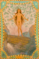 Fidus, Von Gott, 1896, Öl auf Leinwand