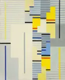 Adolf Fleischmann, Composition # 34, 1954, Öl auf Leinwand