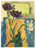 Tulpen by Karl Schmidt-Rottluff, 1961, Aquarell und Tuschpinsel auf Papier, sold May 2014