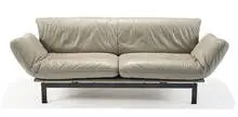 Thomas Althaus, Sofa, c. 1990, Enameled steel frame, leather