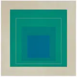 White Line Square III (White Line Squares series) by Josef Albers, 1966, Lithograph in colors on Arches, sold May 2012