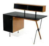 Greta Grossman, Desk with rare top storage unit