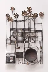 Max Neufeldt, Untitled (sculpture), 1965-68, Oxy-acetylene and braised brass flowers welded over mild steel