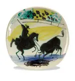 Picador and bull by Pablo Picasso, White earthenware clay, sold May 2012