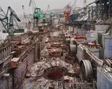 Dam #6, Three Gorges Dam Project, Yangtze River, China, 2005 by Edward Burtynsky, Digital chromogenic print, sold May 2012