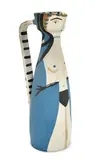 Woman by Pablo Picasso, 1955, White earthenware clay, decoration in engobes with glaze inside, sold May 2012