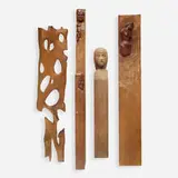 James Martin, Collection of four sculptures, walnut