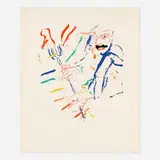 Willem de Kooning, Rainbow: Thelonious Monk, Devil at the Keyboard, c. 1972-76, lithograph