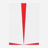 Carmen Herrera, Untitled (Red and White), 2011, lithograph in colors on wove paper