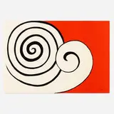 Alexander Calder, Deux Spirales, 1974, lithograph in colors