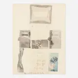 Robert Rauschenberg, Two Reasons Birds Sing (from Suite of Nine Prints), 1979, offset lithograph in colors