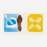 James Rosenquist, Nuclear Neighborhood, 1977, etching and aquatint in three colors on Pescia Italia paper