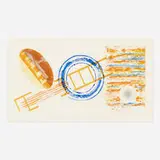 James Rosenquist, Cliff Hanger, 1978, etching and aquatint in one color with pochoir and paint applied with a tire on Pescia Italia paper