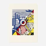Roy Lichtenstein, Industry and Arts II, 1969, screenprint in colors on C. M. Fabriano 100/100 Cotone paper