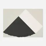 Ellsworth Kelly, Dark Gray and White, 1977-79, screenprint and paper collage on Rives