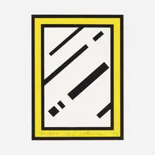Mirror by Roy Lichtenstein, 1990, screenprint in colors, sold Jun 2021