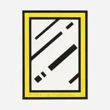 Roy Lichtenstein, Mirror, 1990, screenprint in colors