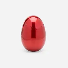 Cracked Egg by Jeff Koons, 2008, aluminum with red glaze, sold Jun 2021