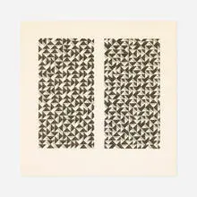 Fox II by Anni Albers, 1972, offset lithograph in colors, sold Jun 2021