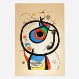 Joan Miró, Galathée, 1976, carborundum etching and aquatint in colors on Arches with embossing