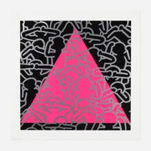 Keith Haring, Silence Equals Death, 1989, screenprint in colors