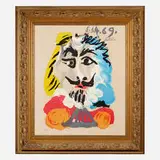 Portraits Imaginaires by Pablo Picasso, 1969, lithograph on Arches laid to cardboard, sold Jun 2021