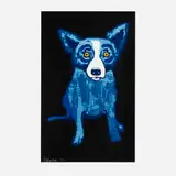 City Slicker: Black by George Rodrigue, 1998, screenprint in colors, sold Jun 2021