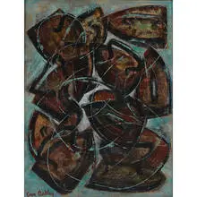 Cano Oakley, Modernist Abstraction (Irons), 1957