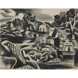 Jan Matulka, Maine Landscape #4, 1923