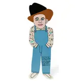 Howard Finster, Elvis-At-3-is-A-Angel to Me, #13,519, 1990