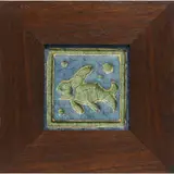 Grueby Faience Company, earthenware fish tile