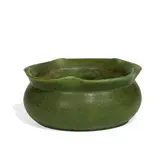 Grueby Faience Company, bowl with a flared undulating rim