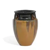 Fulper Pottery, Cat's Eye Flambé vase with three handles