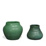 attribution Hampshire Pottery, Arts & Crafts vases, two