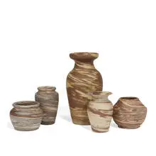 Niloak Pottery, Swirl vases, five