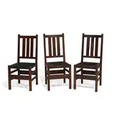set of side chairs, three by Gustav Stickley, sold Oct 2021