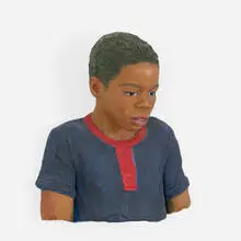 John Ahearn, Luis, c. 1985, plaster cast