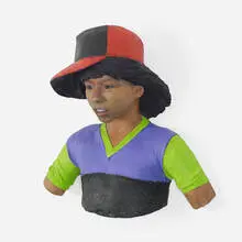 John Ahearn, Tiny, c. 1985, plaster cast